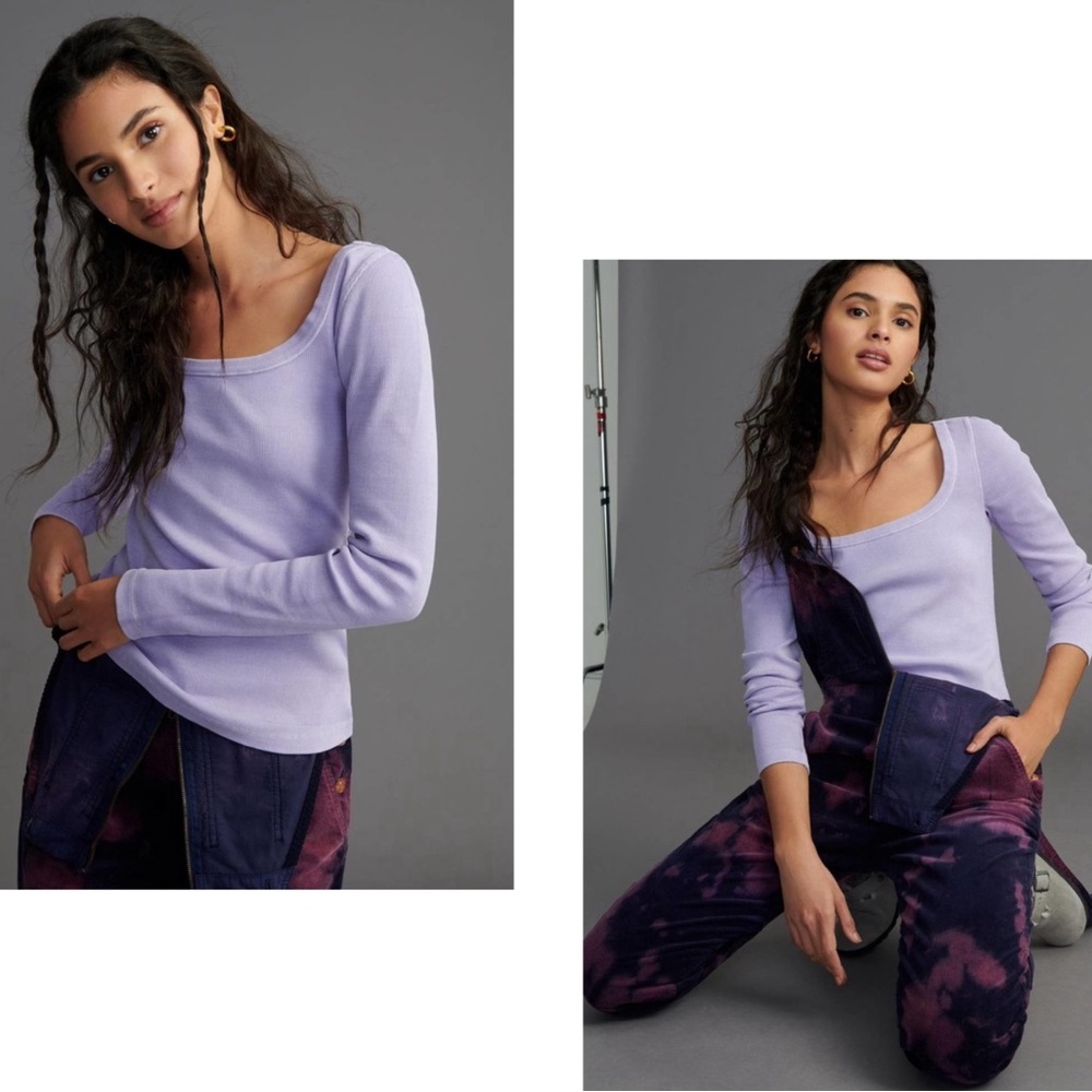 Anthropologie Asha Scoop Neck in Mauve